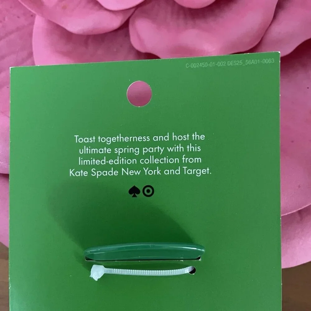 KATE SPADE NEW YORK x TARGET Plastic‎ Claw Hair Clip Green LIMITED EDITION